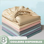 Drap Housse Luxueuse en Soie de Mûrier - 14 Tailles