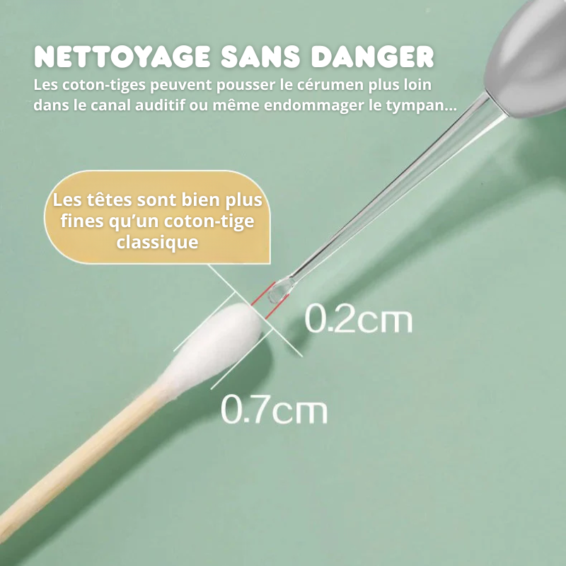 Ensemble de Nettoyeur d'Oreilles avec Loupe & LED - 3PCS
