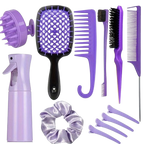 Ensemble de Peignes et Brosses pour Cheveux et Coiffure