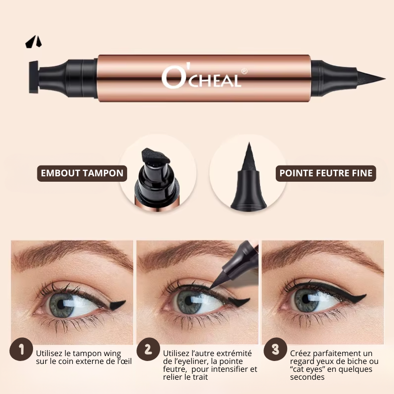 Eyeliner Feutre 2 en 1 EXPRESS Stamp' - Créer le trait parfait