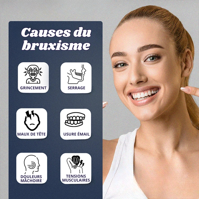 Gouttière Réglable & Réutilisable Anti-Grincement de Dents Nocturne