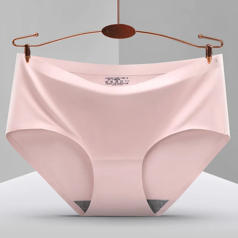 Lot de 10 culottes sans couture en soie glacée