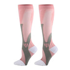 Lot de 2 Paires de Chaussettes de Compression Anti Varices