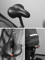 Selle de vélo Confort extrême avec feu arrière intégré
