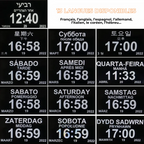 Horloge Digitale Grand Écran et 12 alarmes – Rappel Médical Senior
