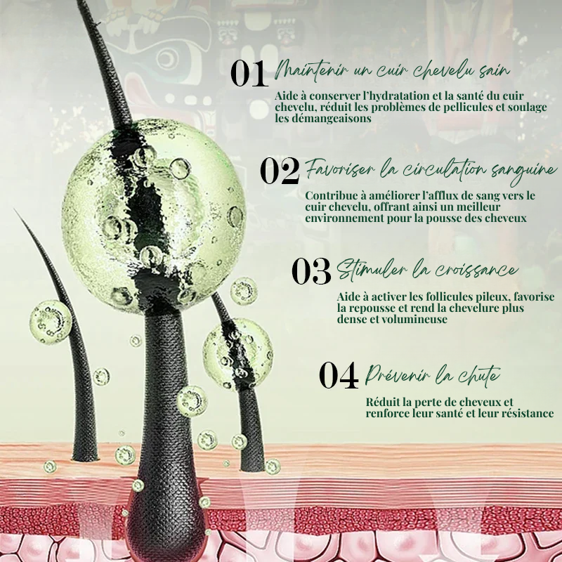 Duo Shampoing & Huile Pousse Accélérée et Anti-Chute - Brosse + Applicateur OFFERTS