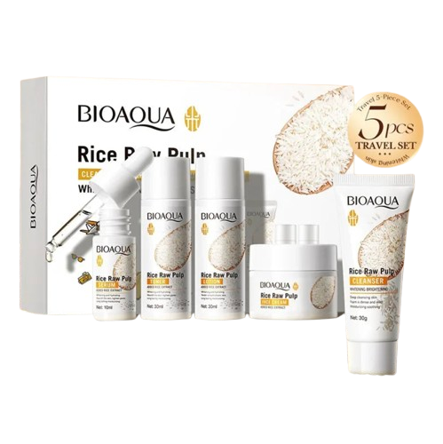 Kit Routine de Soin à l'Eau de Riz - 5PCS