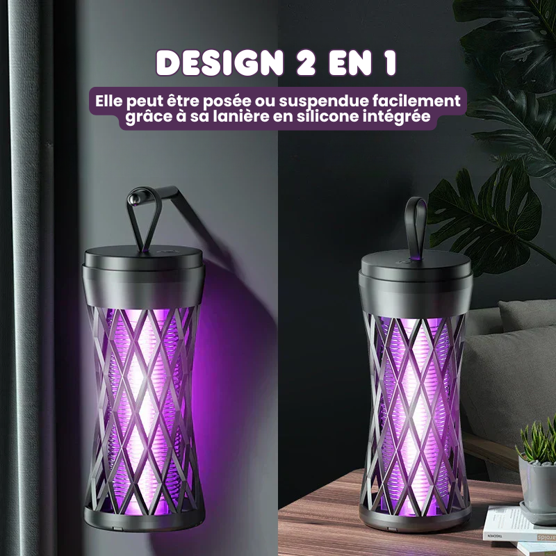Lampe Anti-Moustiques à Accrocher ou Poser – Rechargeable