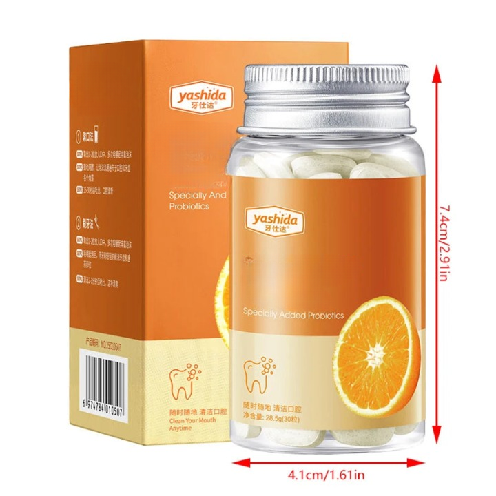 Le Dentifrice à Croquer Haleine Fraîche - 30 Pastilles