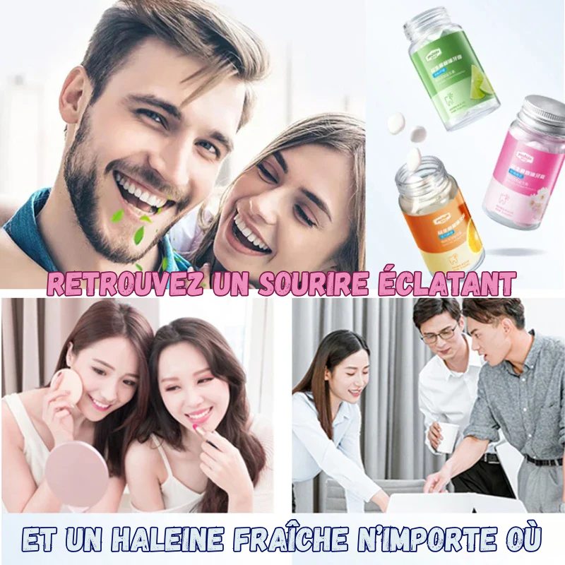 Le Dentifrice à Croquer Haleine Fraîche - 30 Pastilles