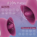 LICKY - Minivibrador estimulador cunnilingus 2 en 1