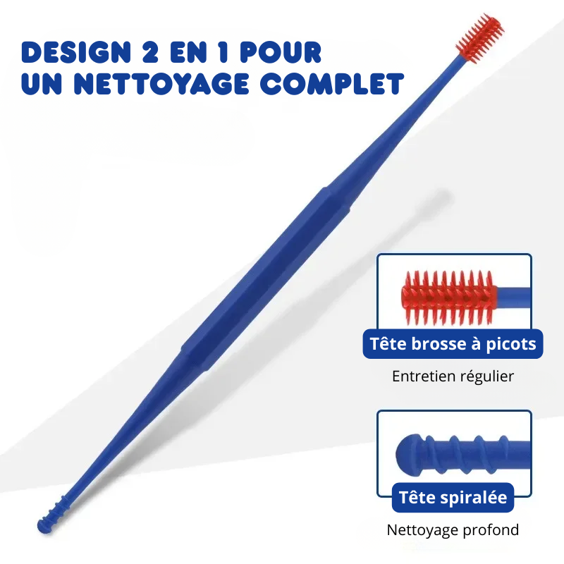 Lot de 10 Nettoyeurs d'Oreilles 2 en 1 en Silicone Réutilisables