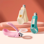 Lot de 2 Coupes-ongles Ergonomique avec Loupe - Sécurité et Précision