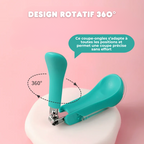 Lot de 2 Coupes-ongles Ergonomique avec Loupe - Sécurité et Précision