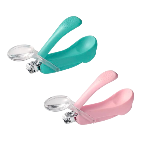 Lot de 2 Coupes-ongles Ergonomique avec Loupe - Sécurité et Précision