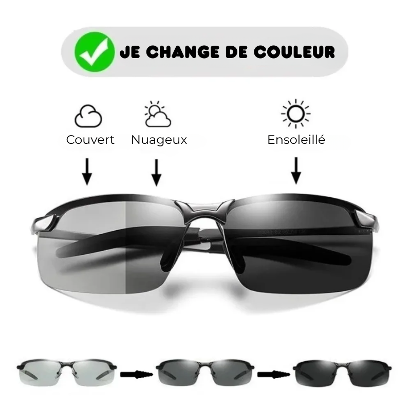 Lot de 2 Paires de Lunettes de Soleil Polarisantes Incassables