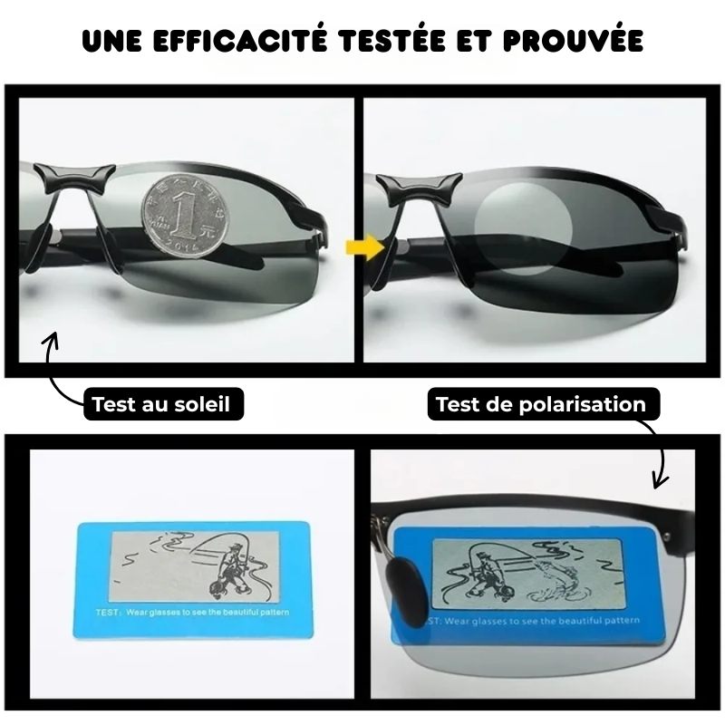 Lot de 2 Paires de Lunettes de Soleil Polarisantes Incassables