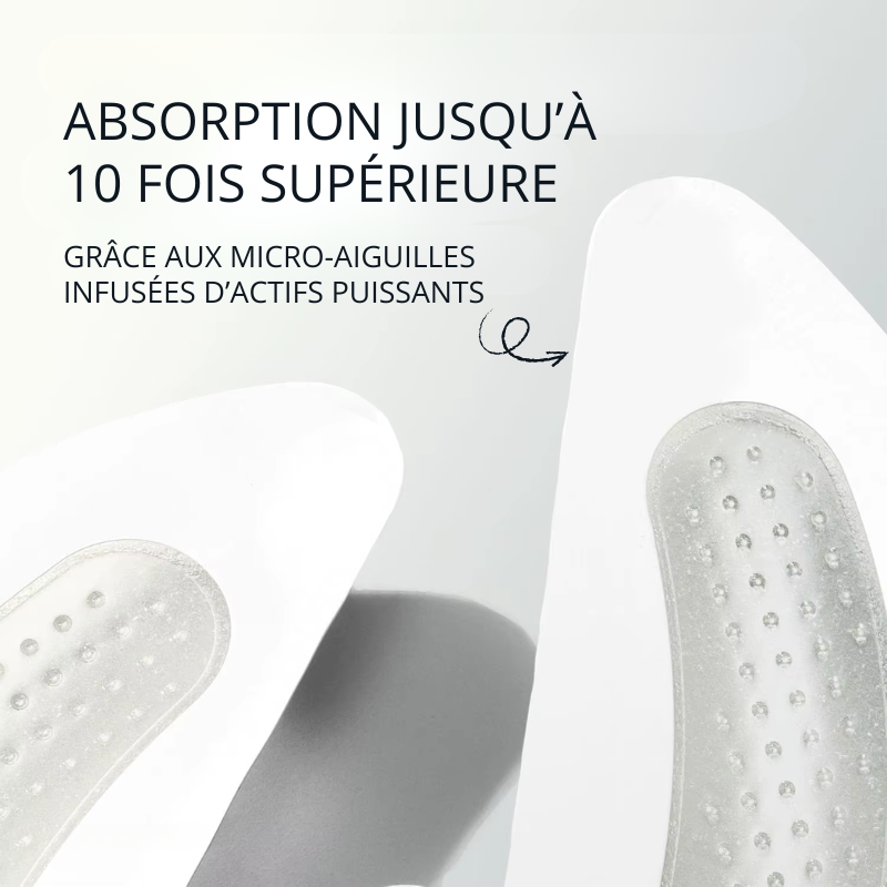 Lot de 4 Patchs pour Yeux Microneedling Réutilisables