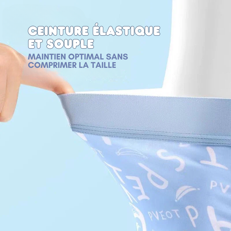 Lot de 4 Boxers en Soie Glacée à motifs
