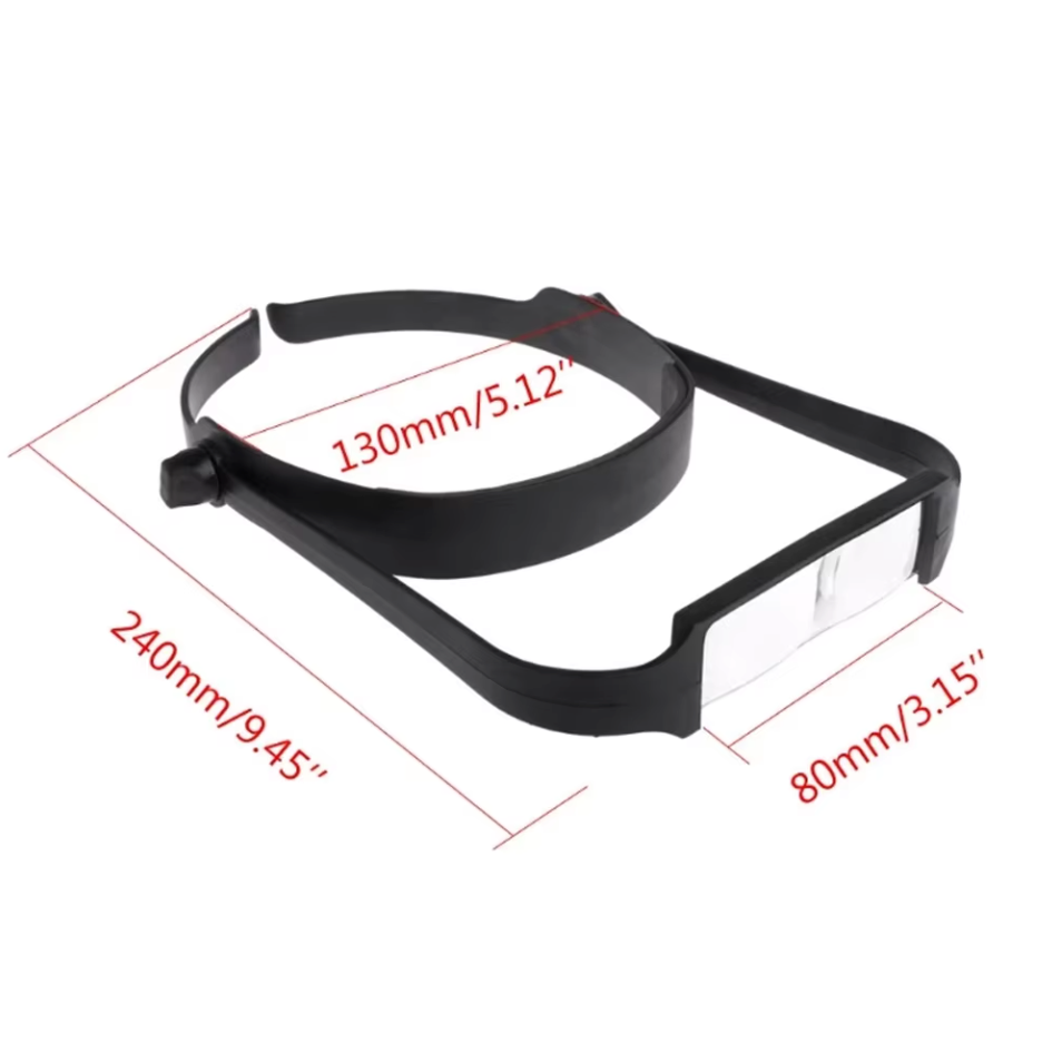 Loupe Frontale Réglable avec 4 Lentilles
