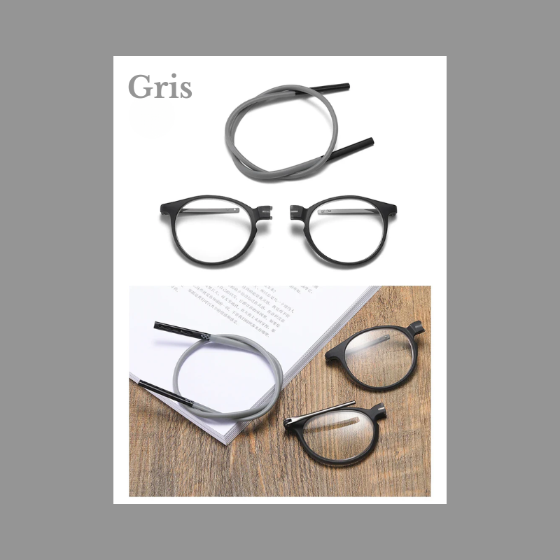 Lunettes de Lecture Fermeture Avant Magnétiques - Cordon Silicone Réglable