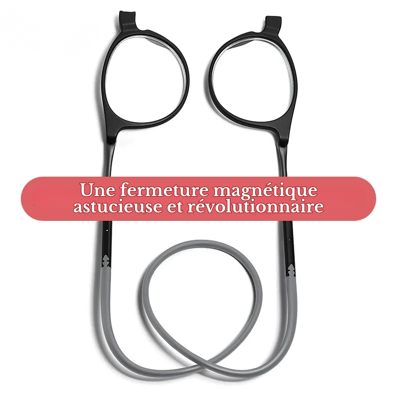 Lunettes de Lecture Fermeture Avant Magnétiques - Cordon Silicone Réglable