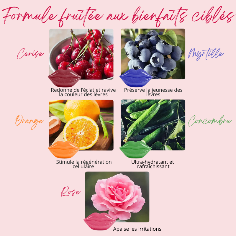 Masque pour les Lèvres Hydratants & Repulpants à la Vitamine - 20PCS