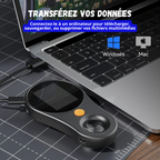 Microscope Loupe Numérique Portable 500X avec 8 LEDs Écran IPS 2 pouces