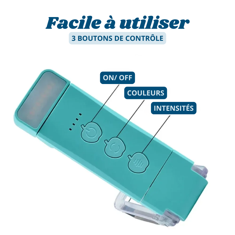 Mini Lampe à Clip de Lecture Portable - 3 Lumières + 5 Intensités