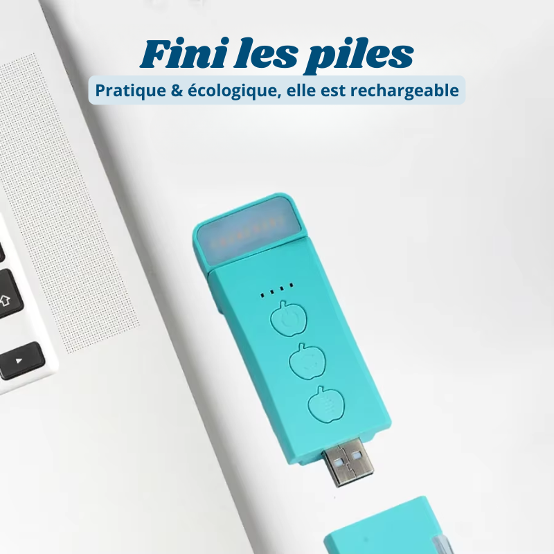 Mini Lampe à Clip de Lecture Portable - 3 Lumières + 5 Intensités