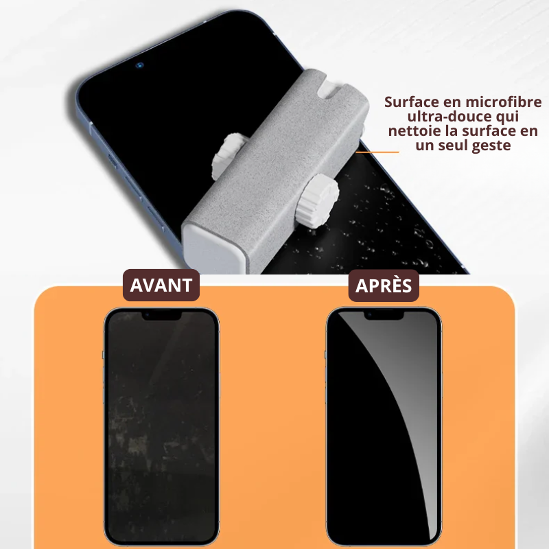 Mini Nettoyeur Spray de Lunettes & Écrans 3 en 1