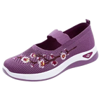 Mocassins en Maille avec Broderie Florale - Printemps