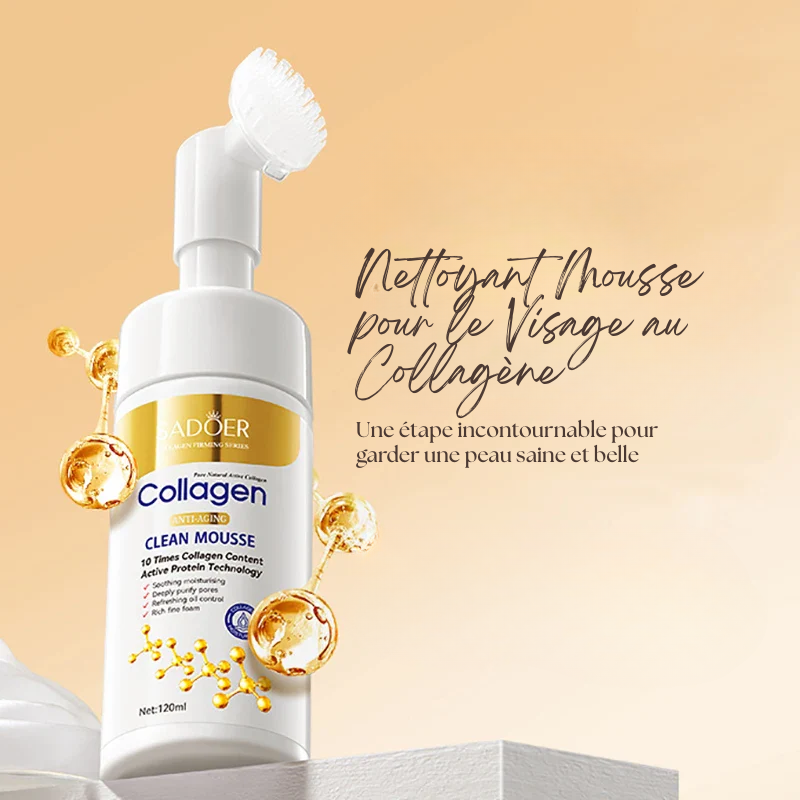 Nettoyant Mousse pour le Visage au Collagène