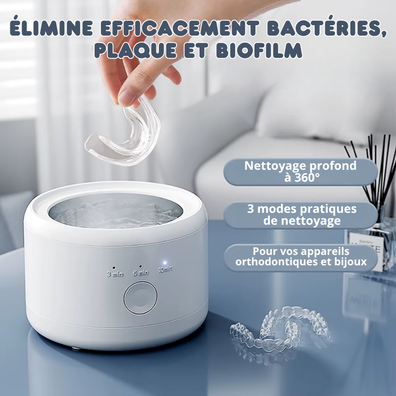 Nettoyeur à Ultrasons pour Appareils Orthodontiques