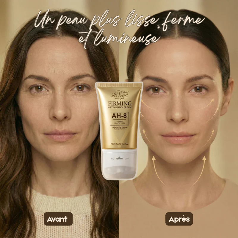 Pack Soin Anti-Âge Cou & Visage – Crème Raffermissante Sculptante + Sérum Visage au Collagène