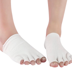 Paire de Demi Chaussette Séparatrice d'Orteils en Gel & Fibre de Coton