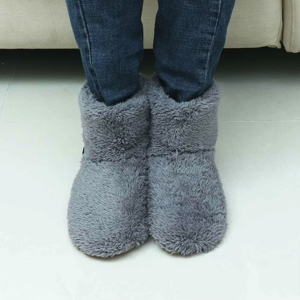 Pantoufles Bottes Chauffantes USB en Peluche Douce