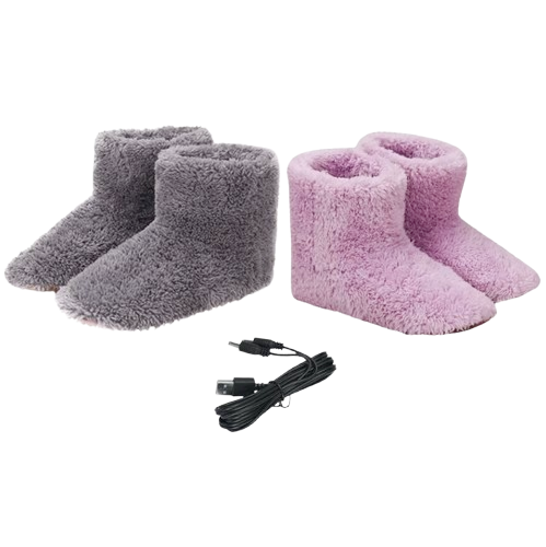 Pantoufles Bottes Chauffantes USB en Peluche Douce