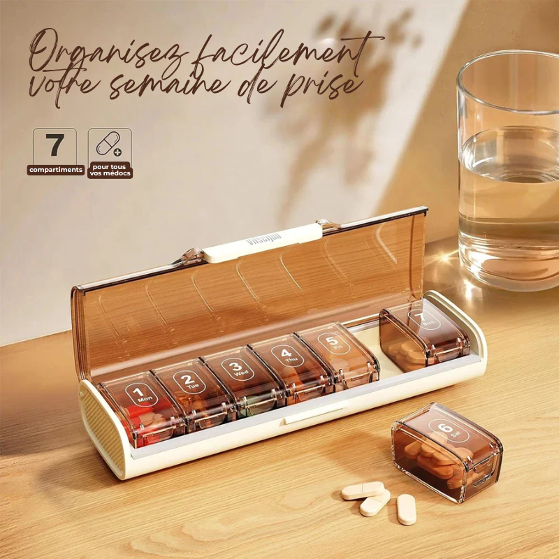 Pilulier de Poche Semainier 7J