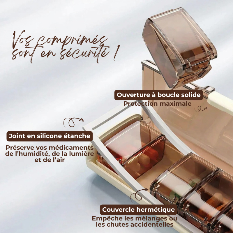 Pilulier de Poche Semainier 7J