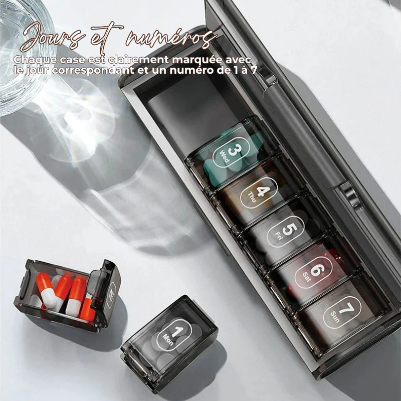 Pilulier de Poche Semainier 7J