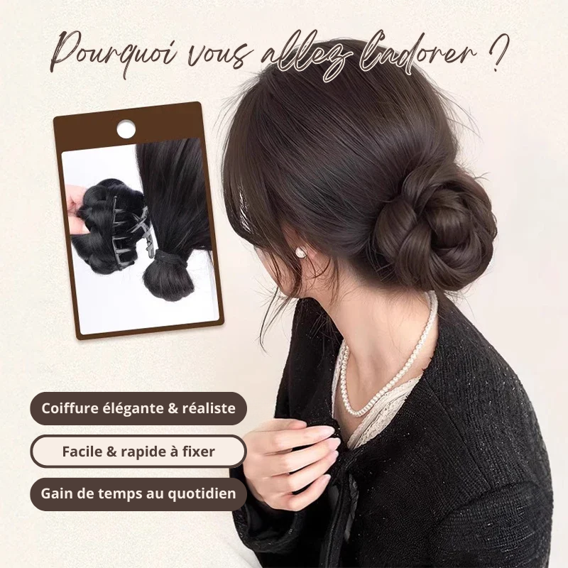 Pince Magique à Faux Chignon Tressé
