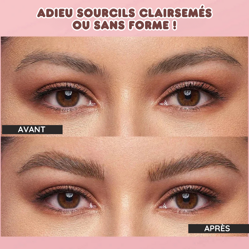 Pinceau poudre à sourcils waterproof - Effet Microblading