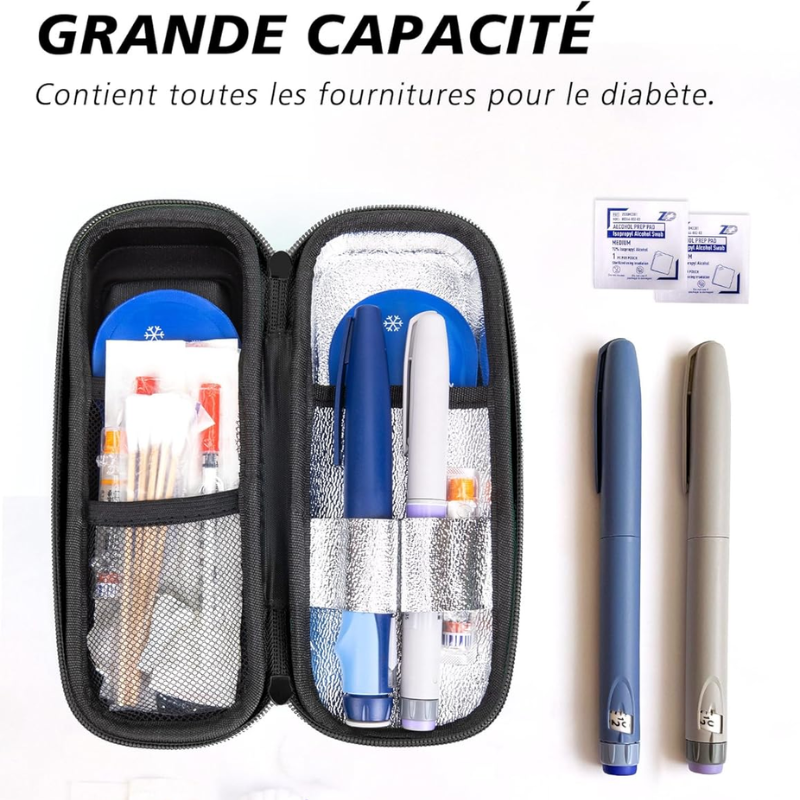 Pochette de Voyage Isotherme pour Insuline - Affichage Température