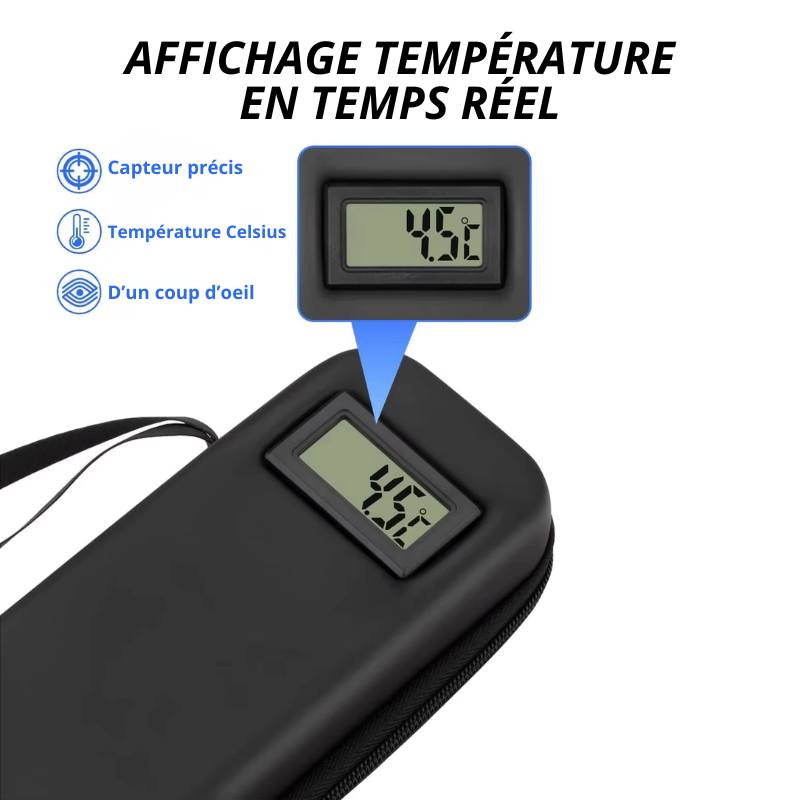 Pochette de Voyage Isotherme pour Insuline - Affichage Température
