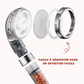 Pommeau de Douche Écologique Haute Pression 3 Jets Relaxants - Recharge Billes OFFERTE