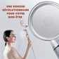Pommeau de Douche Écologique Haute Pression 3 Jets Relaxants - Recharge Billes OFFERTE