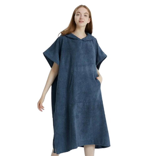 Poncho Serviette Microfibre à Séchage Rapide & Capuche