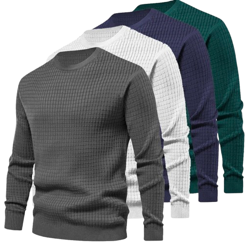 Pull maillé col rond pour homme