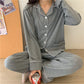 Pyjama boutonné en Coton Modal - Femme